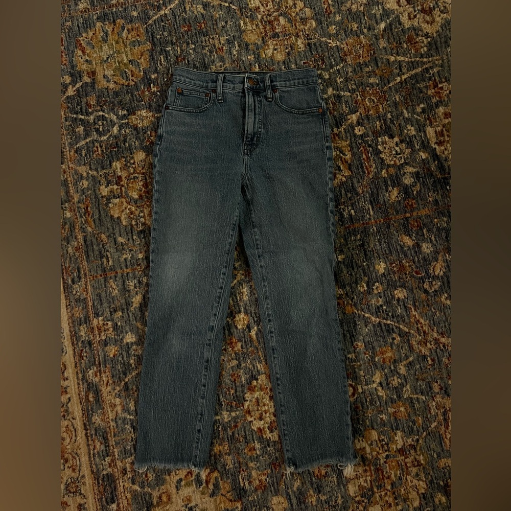 Madewell The Perfect Vintage Jean size 27 cropped at ankle raw hem
